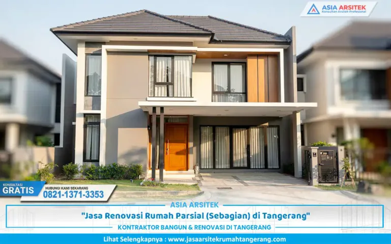 renovasi rumah parsial dengan perubahan sebagian ruang menjadi lebih modern dan fungsional