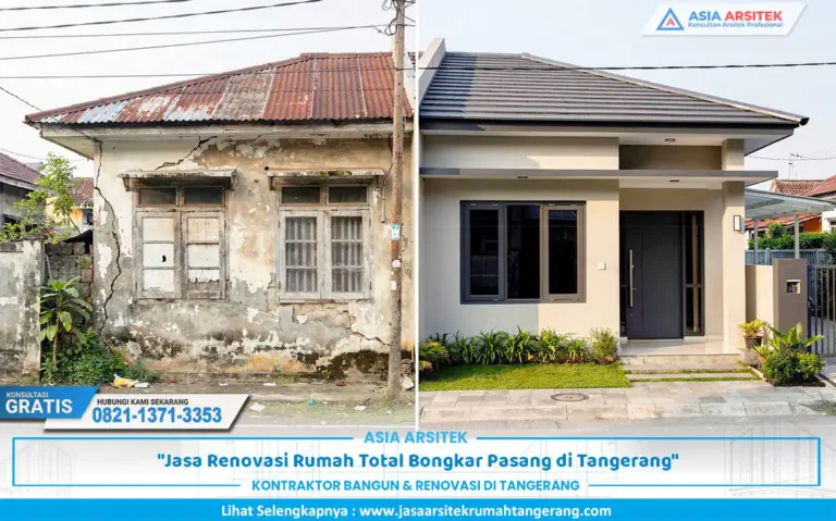 renovasi rumah total bongkar pasang dengan hasil hunian modern dan siap huni