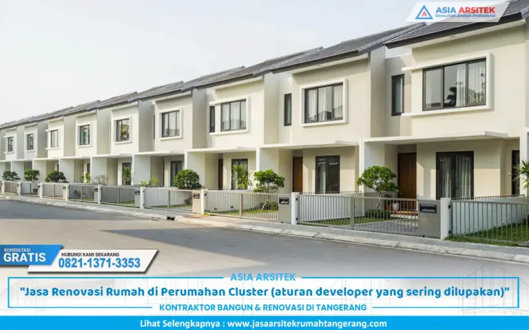 jasa renovasi rumah cluster hasil renovasi tampilan rumah modern