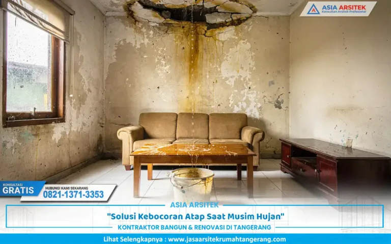 contoh kondisi rumah yang membutuhkan solusi kebocoran atap saat musim hujan