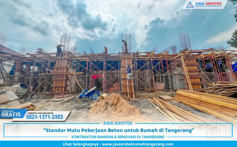 penerapan standar mutu beton pada proses pengecoran struktur rumah tinggal