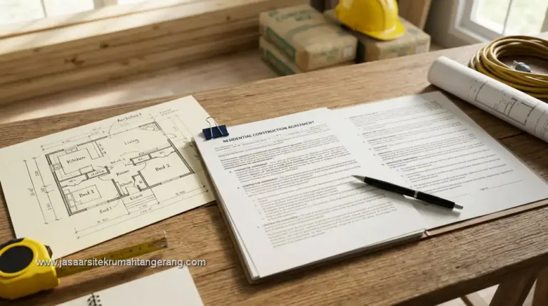 contoh kontrak kerja kontraktor rumah lengkap dan profesional