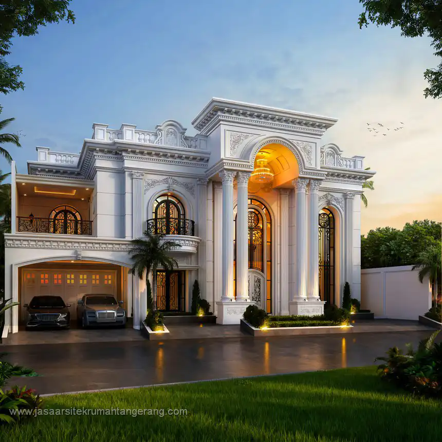 Desain Rumah Klasik Bapak SPR Tangerang