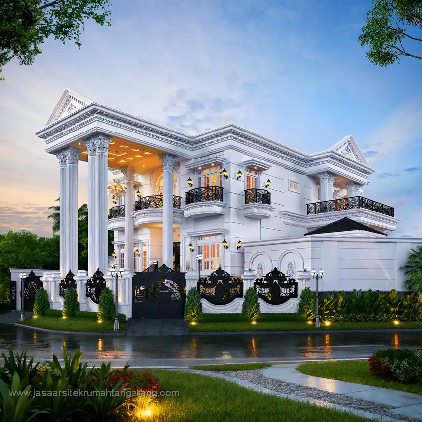 Desain Rumah Klasik Bapak BDRN Tangerang