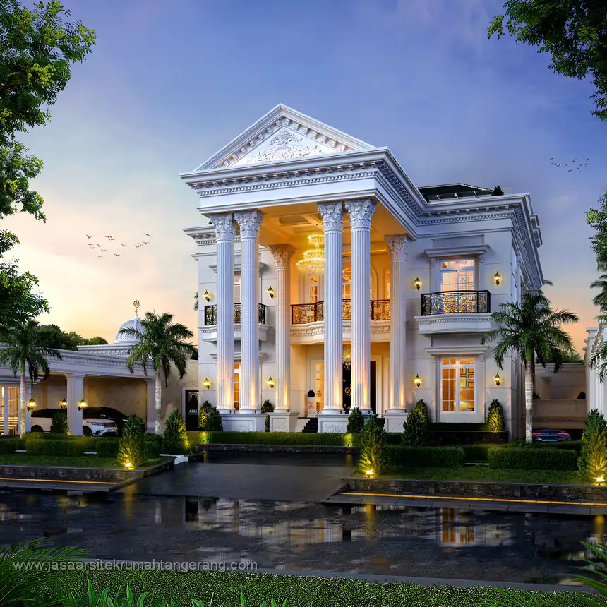 Desain Rumah Klasik Modern Bapak LMN