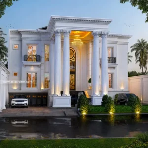 Desain Rumah Klasik Bapak SPR Tangerang