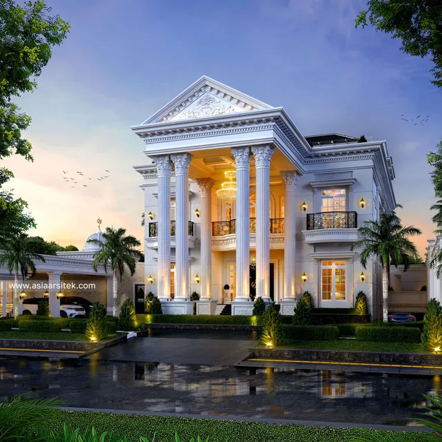 Desain Rumah Klasik Bapak BDRN Tangerang