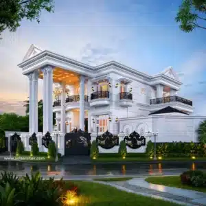Desain Rumah Klasik Modern Bapak LMN