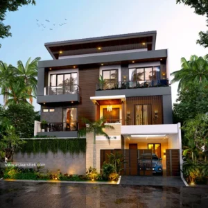 Desain Rumah Modern Bapak JH