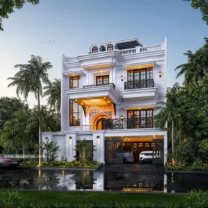 Desain Rumah Tropis Bapak KK