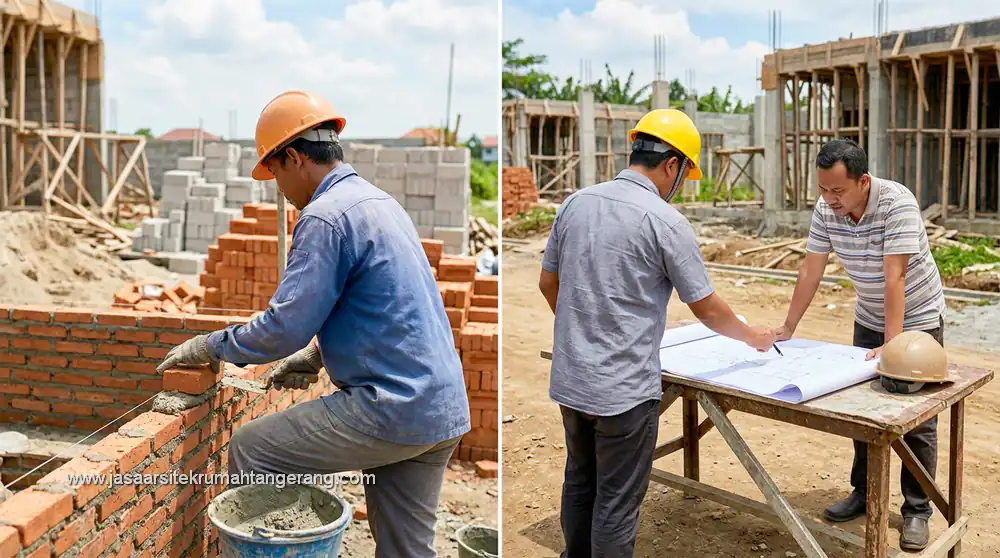 perbedaan peran tukang dan kontraktor dalam proyek konstruksi rumah