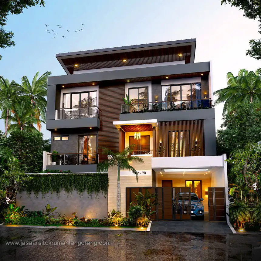 Desain Rumah Modern Bapak JH
