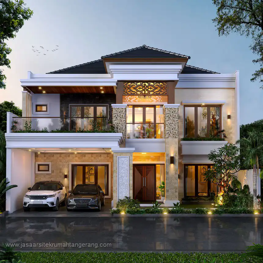 Desain Rumah Tropis Bapak DD Tangerang