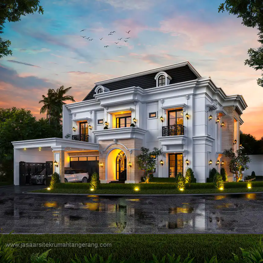 Desain Rumah Tropis Bapak FR BSD City